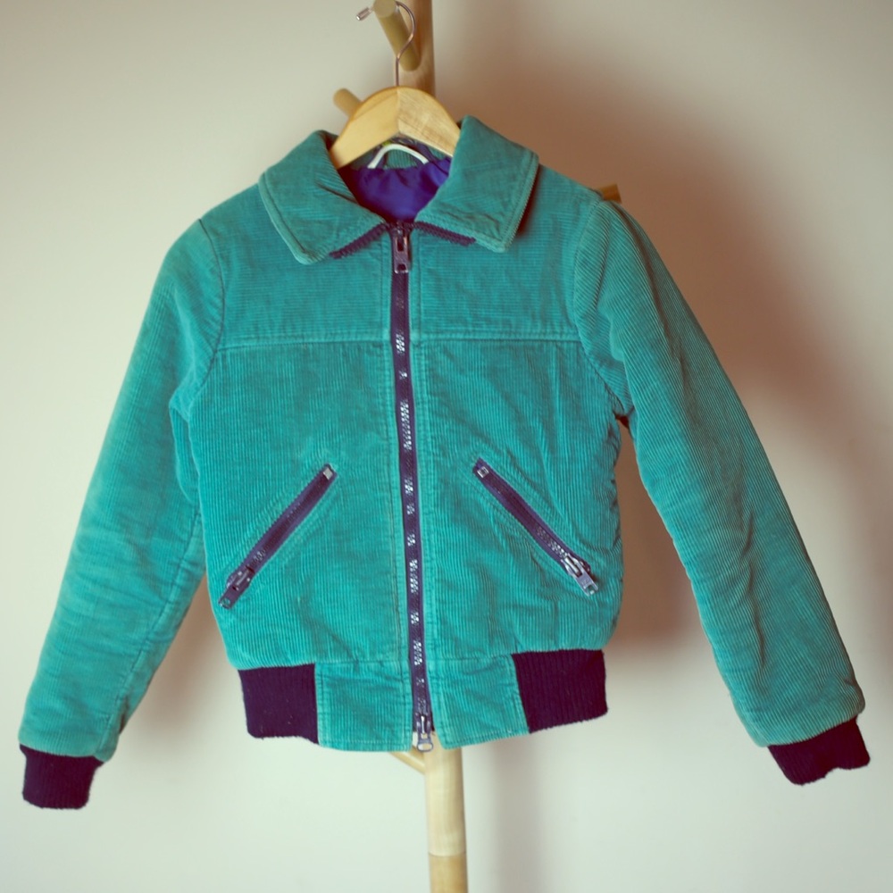 Vintage corduroy bomber jacket